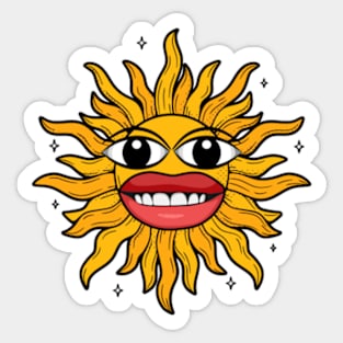 smile of the sun Sticker